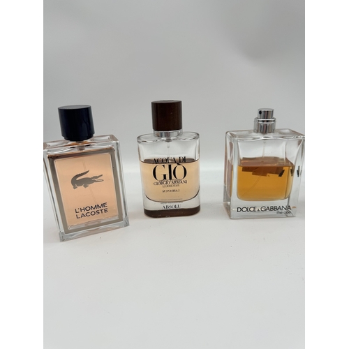 272 - Various Mens Frangrances Lacoste, Armani, Dolce & Gabana & Hugo Boss