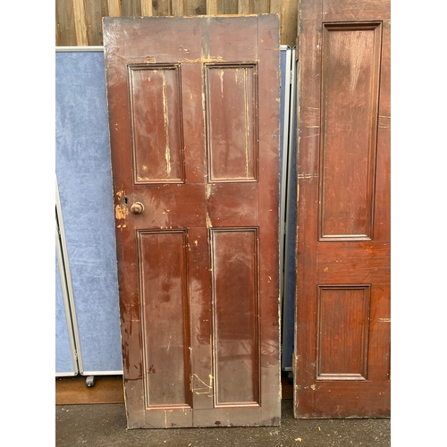 445 - Two Victorian/Vintage doors. 

Please see images for all dimensions.