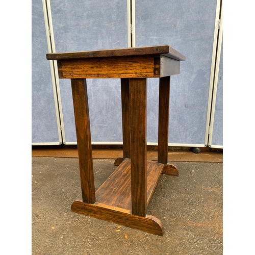 446 - Solid retro side table

Dimensions -  24