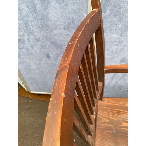 453 - A pair of antique dining/carver chairs. 

Dimensions - 22