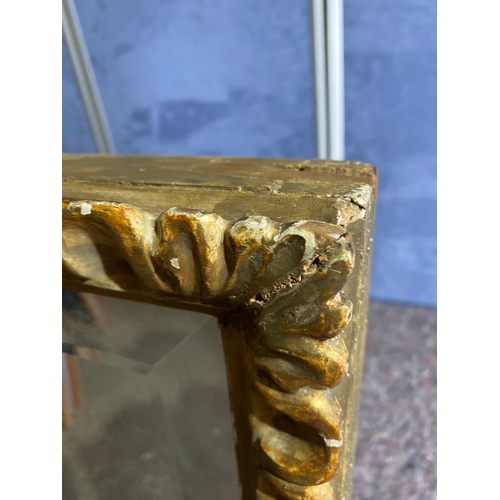 484 - Large Gilt frame bevelled mirror. 

Dimensions - 38