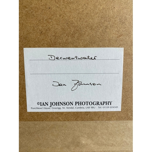 489 - Large framed photograph of Derwentwater. 

Dimensions - 42.5