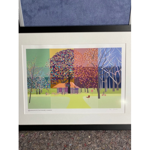 500 - Framed South Island Art Signed limited edition 1/20 Print 'Season on tooting Bec common' 

Dimension... 