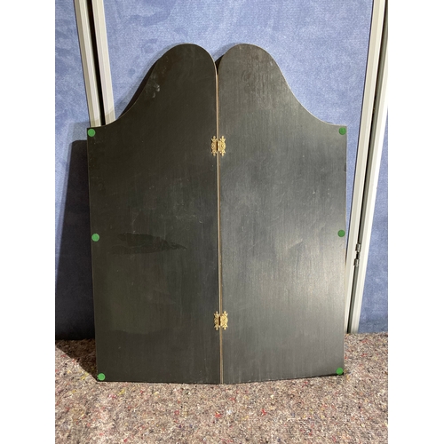 509 - Vintage wooden folding screen. 

Dimensions - 22