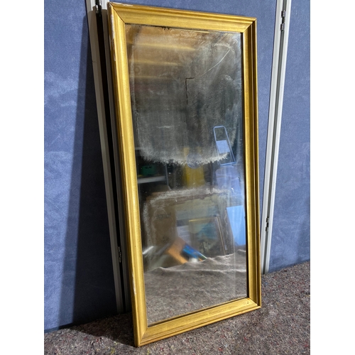 511 - Rectangular gilt wooden framed mirror

Dimensions - 18.5