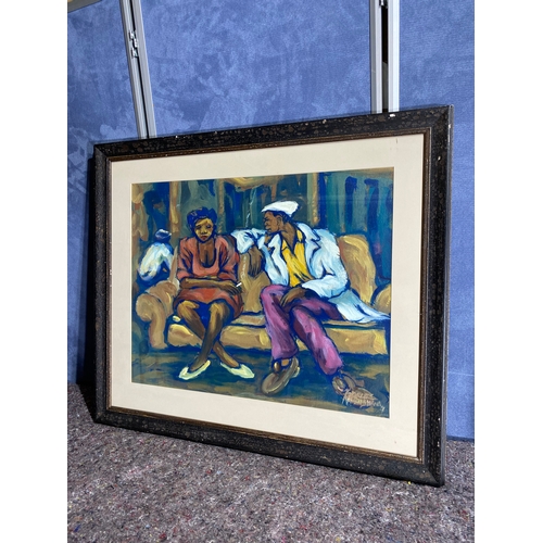 516 - Signed Contemporary art piece by Charles Kamangwana

Dimensions - 35