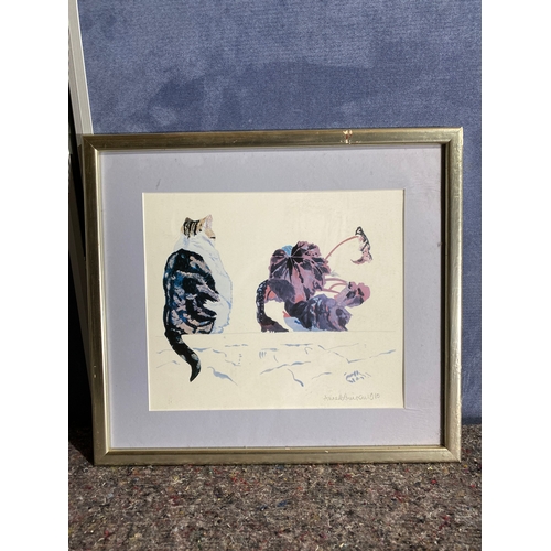 519 - A pair of signed prints of cats 1980

Dimensions - 18.5