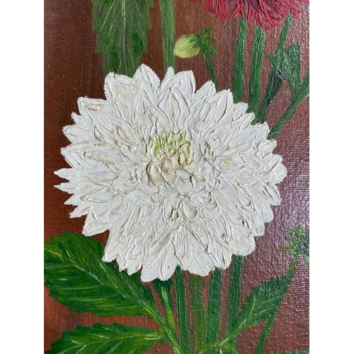 527 - Original floral painting by Tony Babbage. 

Dimensions - 11