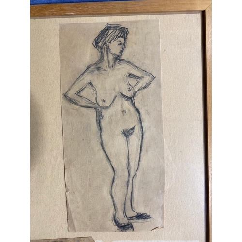 531 - Vintage framed still life sketches woman. 

Dimensions - 16