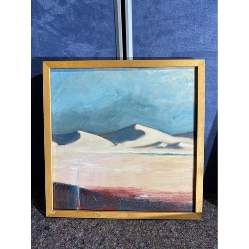 532 - Three Original Signed Landscape art pieces. 'On the south downs' by Michael Donne, 'Blue Hills' by D... 