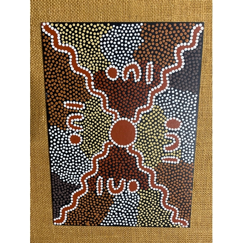 534 - Australian Aboriginal Art work by Coral Purrula Campbell Language - Anmatyerr Location - Pmara Jutun... 