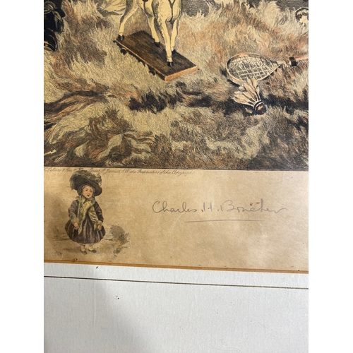 560 - Vintage signed print 

Dimensions - 17