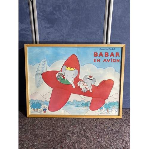 572 - A pair of framed Babar Posters.

Dimensions - 33