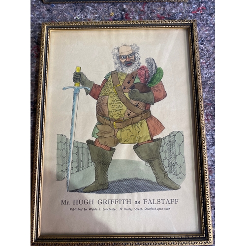 573 - A collection of theatrical prints depicting characters in a shakespearian play. 

Dimensions -  7.5