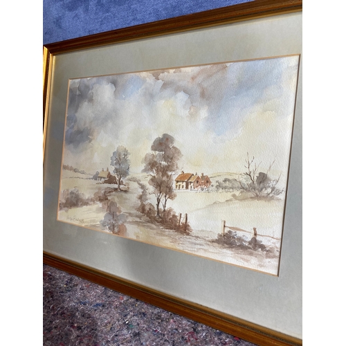 578 - Original Watercolour signed by Vera Barnes. 

Dimensions - 19