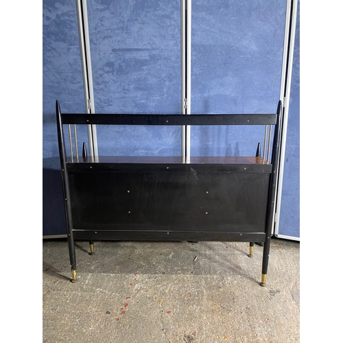 587 - Vintage G Plan E Gomme  teak and ebonised mid century Bookcase / Shelving unit. 

Dimensions - 41.5