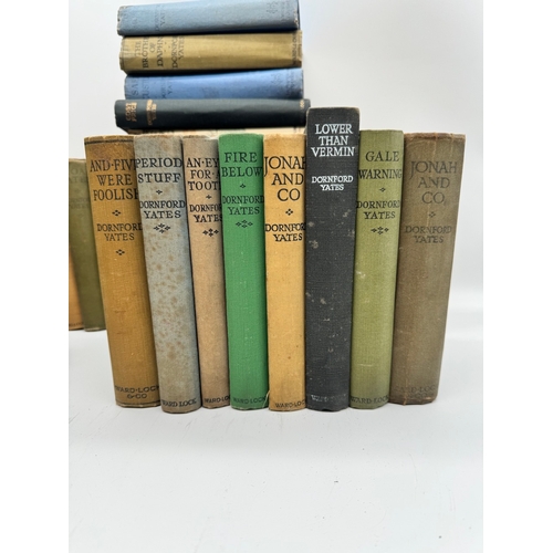 158 - Collect of 44 Dornford Yates Hardback Books circa 1950's including some 1st edition