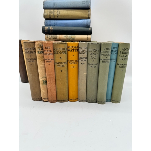 158 - Collect of 44 Dornford Yates Hardback Books circa 1950's including some 1st edition