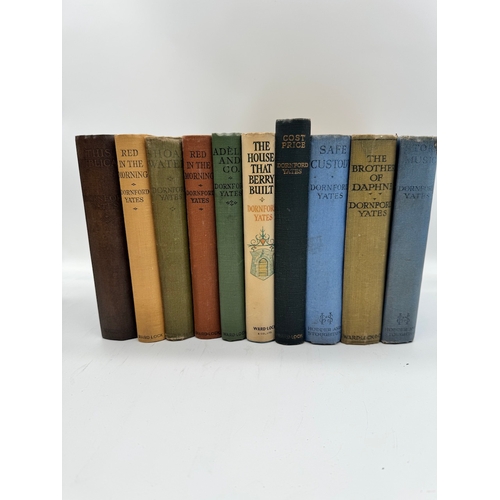 158 - Collect of 44 Dornford Yates Hardback Books circa 1950's including some 1st edition