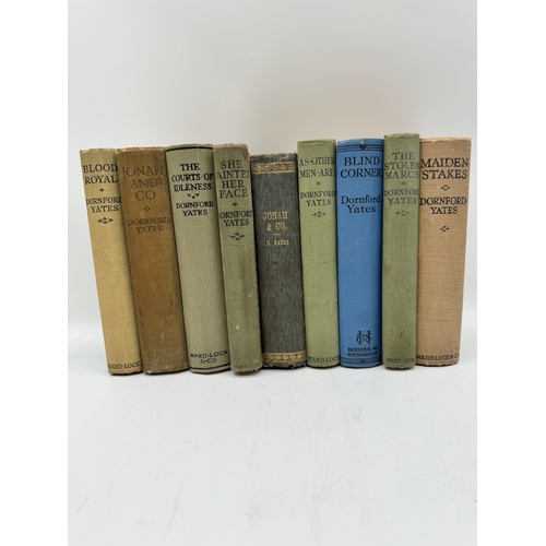 158 - Collect of 44 Dornford Yates Hardback Books circa 1950's including some 1st edition