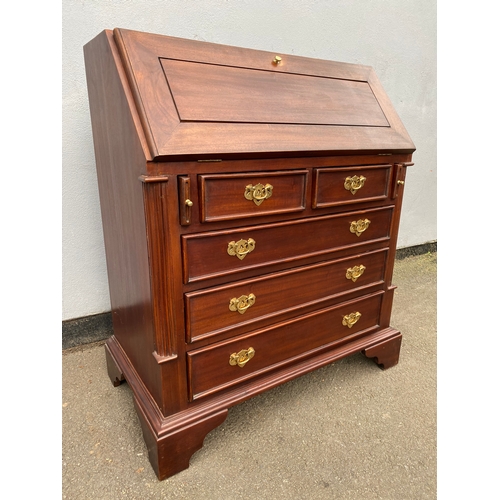 595 - 20th Century Mahogany bureau / writing desk. 

Dimensions - 17