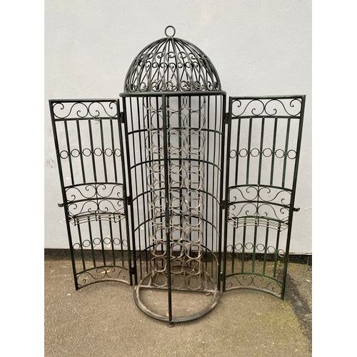 616 - Very interesting Bird cage design wine rack. 

Dimensions - 20.5