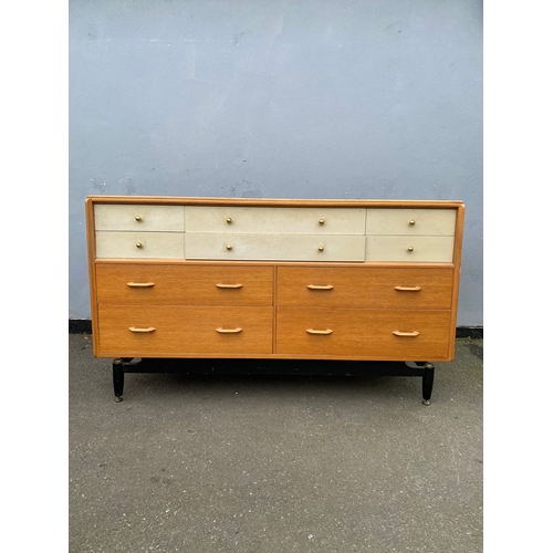 617 - Mid-Century Retro G Plan Teak Bank of 10 drawers / sideboard 

Dimensions - 59