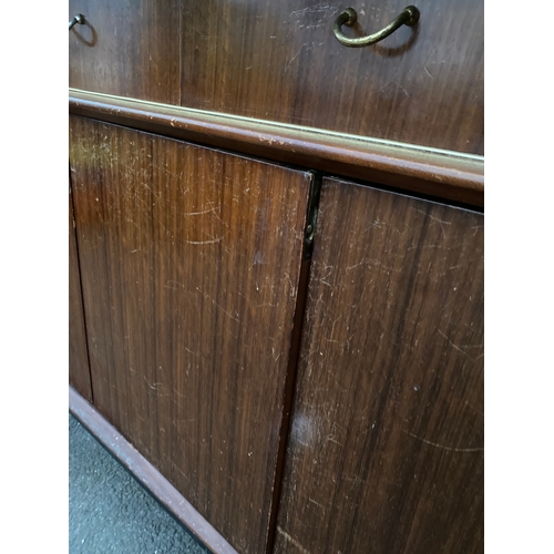 618 - Mid-Century G-Plan Tola sideboard with Ebonized legs. 

Dimensions - 59