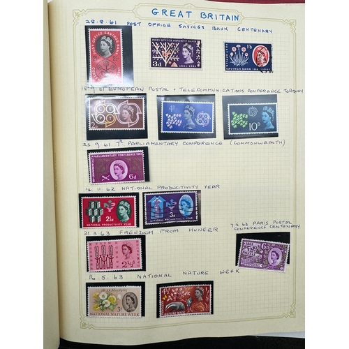 286 - Four albums of 19th - Early 20th Century Stamps well catalogued in albums including Great Britain / ... 