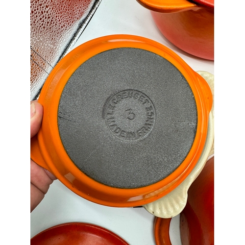 294 - Orange Le Creuset / Cuisine Royale Cooking Pots / Trays