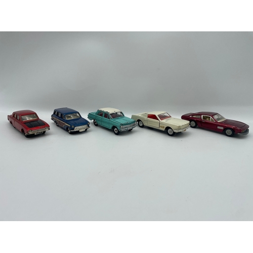 94 - Lot of 5 Vintage Dinky Jewel Eye Models inc 190 Monteverdi , 151 Ford Mustang, 196 Holden Special Se... 