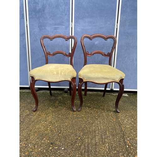 309 - A pair of Antique bedroom / Side chairs. 

Dimensions - 18.5