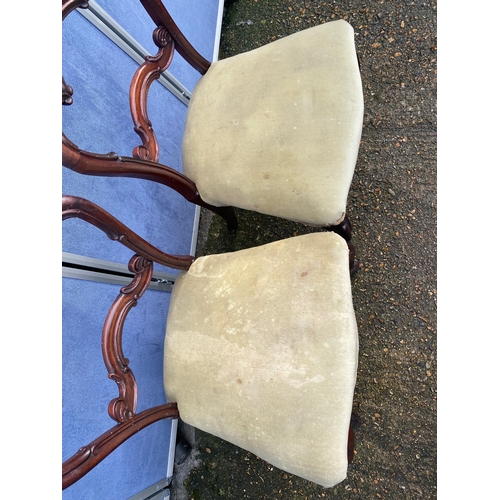 309 - A pair of Antique bedroom / Side chairs. 

Dimensions - 18.5