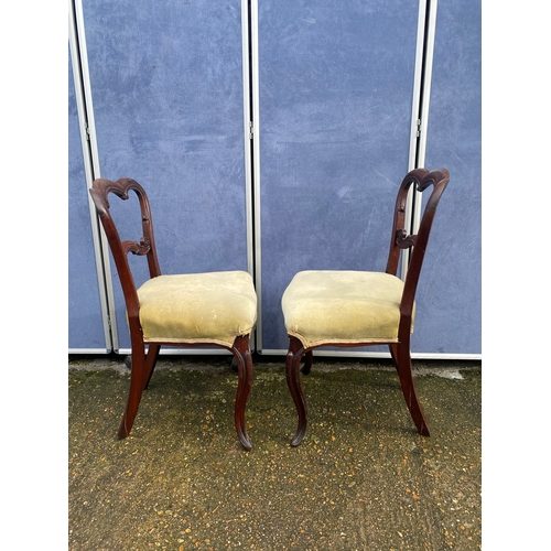 309 - A pair of Antique bedroom / Side chairs. 

Dimensions - 18.5