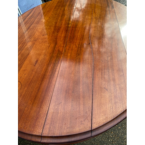 310 - Antique oval dining table and four chairs. 

Please see images for all dimensions.