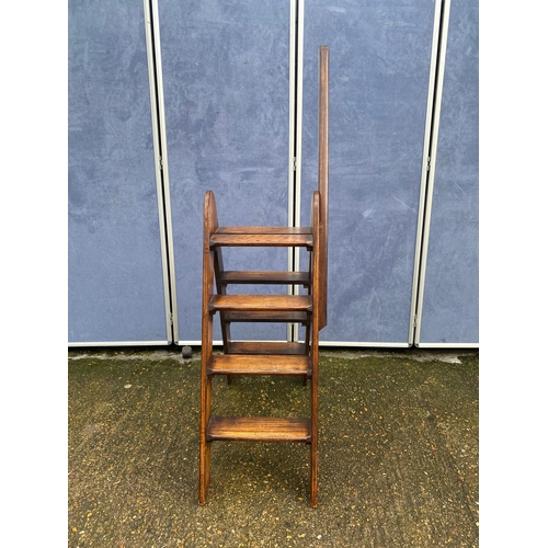 311 - Antique folding library step ladder. 

Dimensions - 29