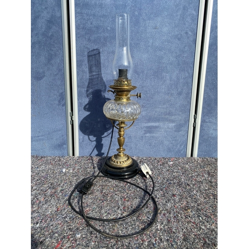 332 - Converted 19th century Hinks & Sons paraffin lamp