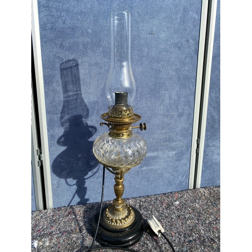 332 - Converted 19th century Hinks & Sons paraffin lamp