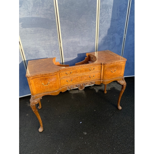 336 - Queen Anne Style Burr Walnut Sideboard

Dimensions - 48