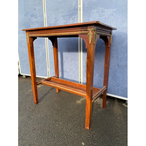 342 - Antique mahogany side table with bronze workings by Native Apprentices

Dimensions - 27.5