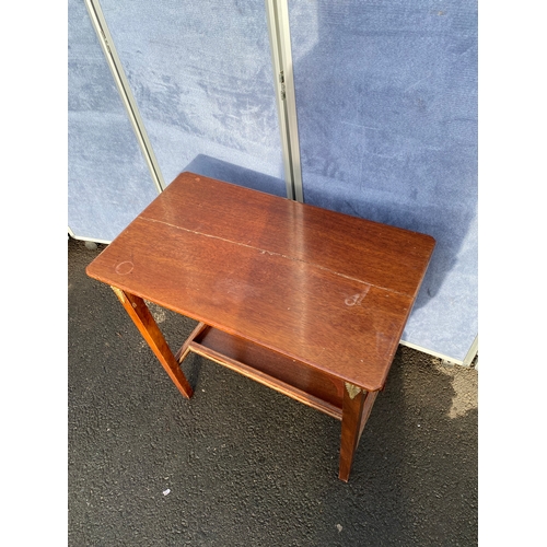 342 - Antique mahogany side table with bronze workings by Native Apprentices

Dimensions - 27.5