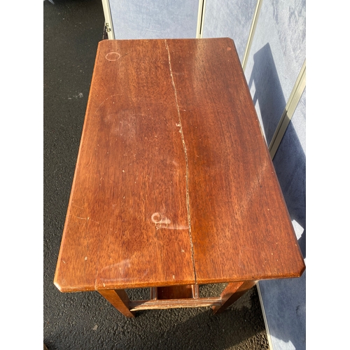 342 - Antique mahogany side table with bronze workings by Native Apprentices

Dimensions - 27.5