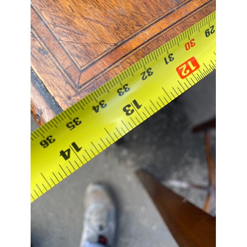 357 - Two Antique small side tables. 

Please see images for dimensions.