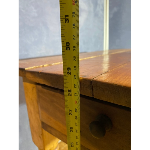 385 - Vintage Pine table with drawer. 

Dimensions - 33