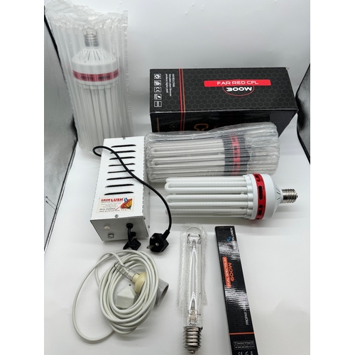 224 - 2 x Omega Lighting Digi-Pro Dimmable Digital Ballast 600w + 3 x Omega Lighting far red cfl 300w bulb... 