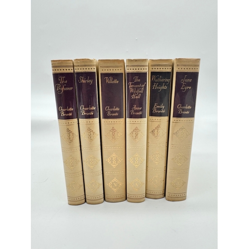 21 - 6 faux vellum bound Emily & Charlotte Bronte Novels  - Thomas Nelson & Sons