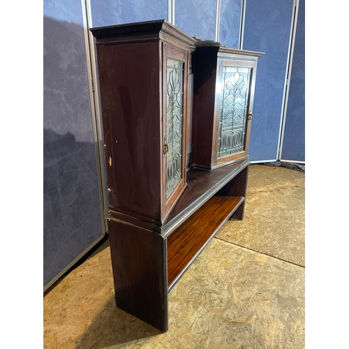 395 - Antique displayed unit married together 

Dimensions - 43.5