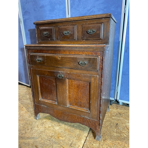 396 - Antique vintage four drawer cupboard. 

Dimensions - 24.5