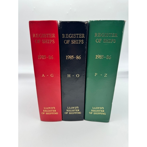 28 - 3 Vols. 1985-86 Register of Ships Lloyds Register of Shipping A-Z