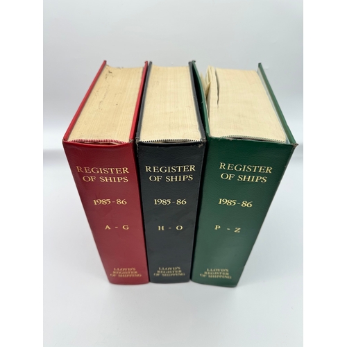 28 - 3 Vols. 1985-86 Register of Ships Lloyds Register of Shipping A-Z